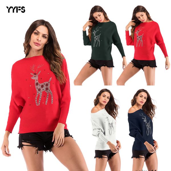 

womens designer sweater printed christmas sweater sweater 4qm9, White;black