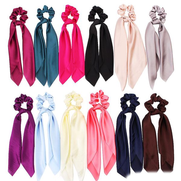 Scrunchie Streamer Accessories Women Girl Ponytail Holder Elastic