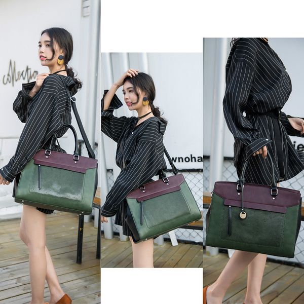 

new fashion document tote bag laplapsingle shoulder slant bag woman
