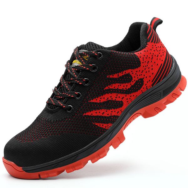 

new breathable steel toe cap safety shoes men outdoor anti-slip steel puncture proof construction safety boots women work shoes