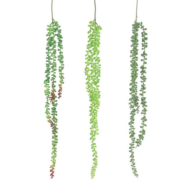 

artificial leaves plastic plant wall hanging vine flower home garden decor