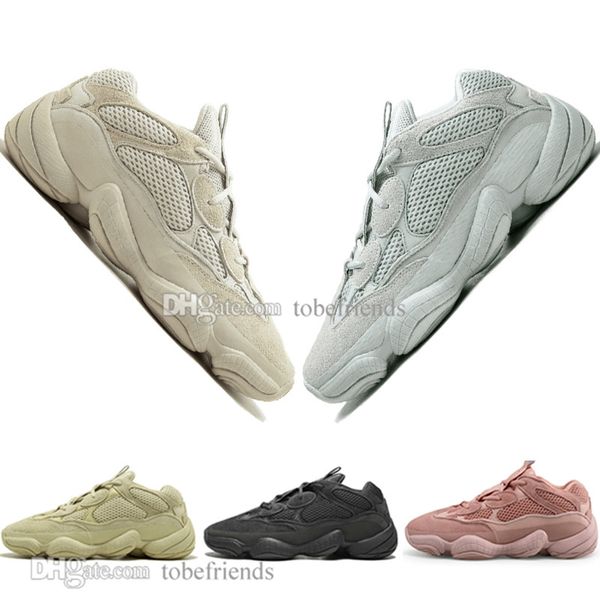 

2019 kanye west 500 desert rat blush 500s salt super moon yellow 3m utility black mens running shoes for men women sports sneakers designer