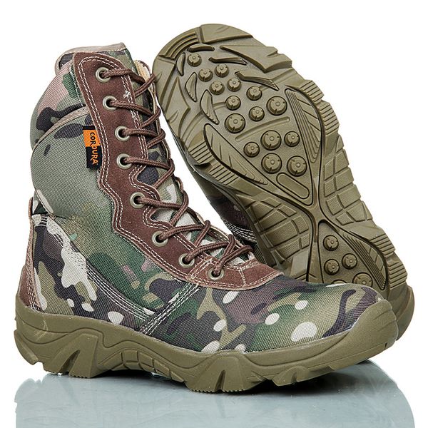 

winter men army boots hiking shoes tactical boots zip tactical desert combat non-slip wear-resistant hiking shoes