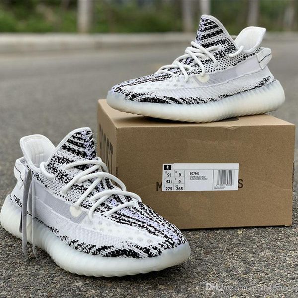 

New Zebra Static Refective V2 Running Shoes Kanye West Designer Fashion Mens Women Mesh Athletic Sports Sneakers
