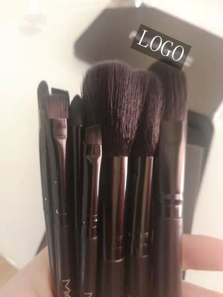 

Фирменные Mac макияж инструменты профессиональный макияж кисти 12 шт набор порошок