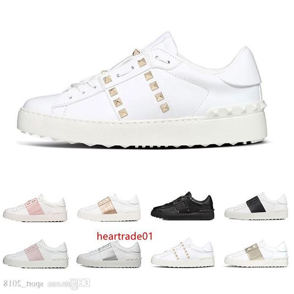 

designer shoes fashion luxury sneakers for men women white black red genuine leather casual shoe jogging walking