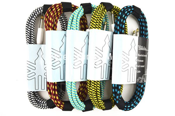 

10ft 3m electric guitar cable profession musical instrument cable low noise shielded wholesales