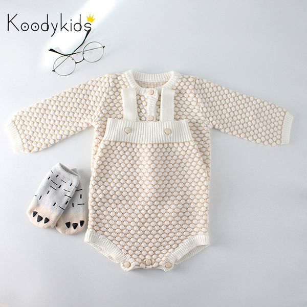 

koodykids baby girl spring autumn knitted bodysuit knitting sweater coat conjoined sweater baby girls fashion knitting rompers, Blue;gray