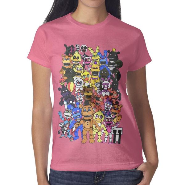 

five nights at freddy pink womens t shirt,shirts,t shirts,tee shirts shirt design graphic superhero champion classic t shirt, White