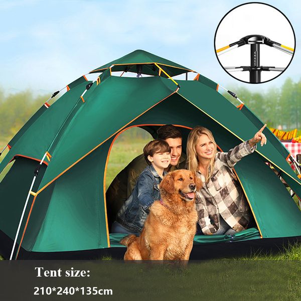 

tanxianzhe automatic up waterproof camping tent outdoor 3 4 person