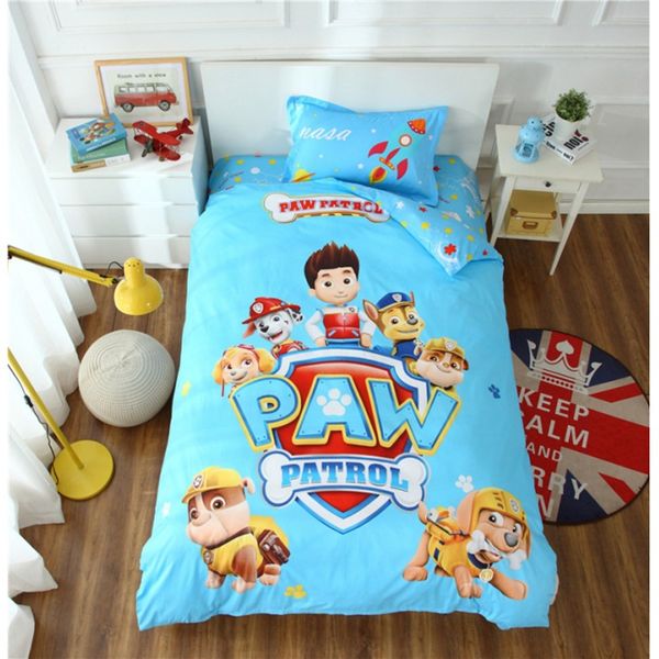 100 Cotton Cartoon Print Dogs Bedding Dog Print Duvet Cover Set