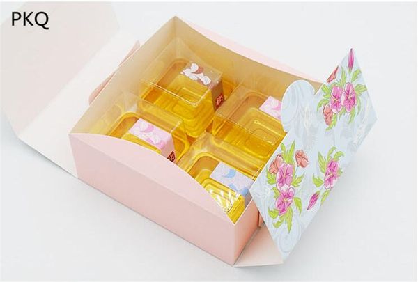 

30pcs 12*12*5cm gift paper box handmade cookie candy packaging box christmas wedding favors gifts boxes