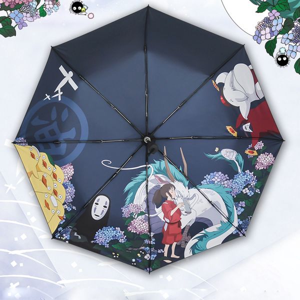 

anime spirited away cosplay prop umbrella sunny and rainy umbrella miyazaki hayao a voyage of chihiro rain parasol gift