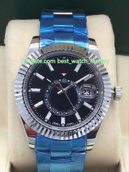 

11 стиль topselling топ 42мм качество sky-dweller 326938 326935 gmt workin дата 316l steel asia 2813 движение автоматическая мужские часы на, Slivery;brown