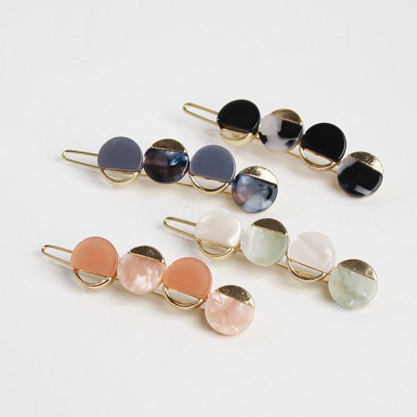 

women japan cute acetate hair accessories circle hairpin hair clips vintage bb clips barrettes headwear fashion