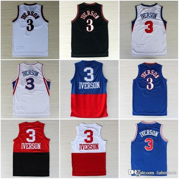 

Ncaa college philadelphia 3 iver on 76er jer ey georgetown hoya vintage jer ey allen uniform gray black blue white red