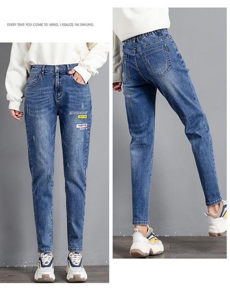 

deep blue new winter ms dark retro joker loose torre haroun pants