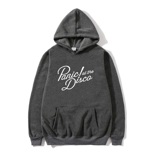 

panic at the disco too weird to live too rare to die hoody sweatshirts letter printing autumn winter street hoodie men pullover, Black