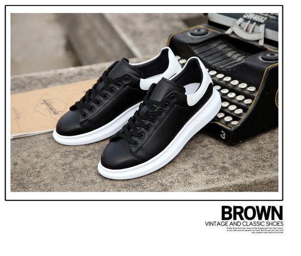 

2020 designer comfort pretty womens sneakers casual leather shoes solid men womens platform sneakers dress shoe sports tennis, Black