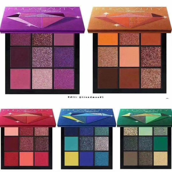 

Dropshipping Brand HU TOPAZ RUBY AMETHYST SAPPHIRE EMERALD 9 Colors Eye shadow Palette Matte Shimmer EyeShadow HOT High-quality Palette