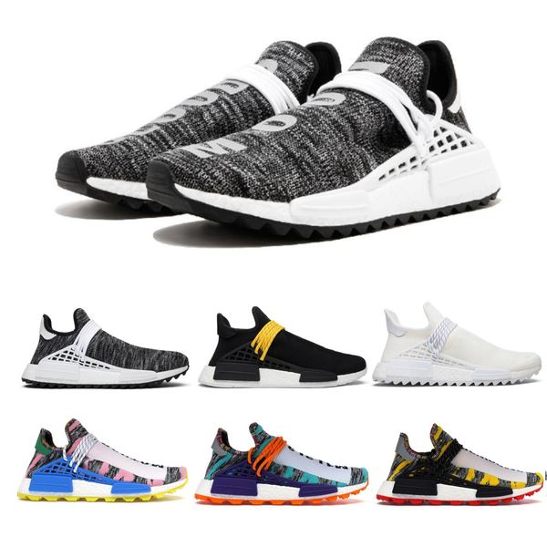 

nmd human race men women running shoes pharrell williams sample yellow core black sport designer sneakers