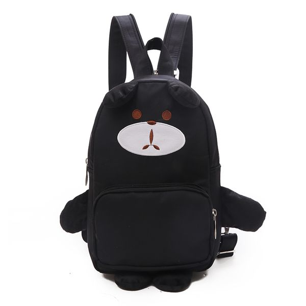 

korean style women 2019 new mini backpack female black doll fashion chest bag cute cartoon small backpack student