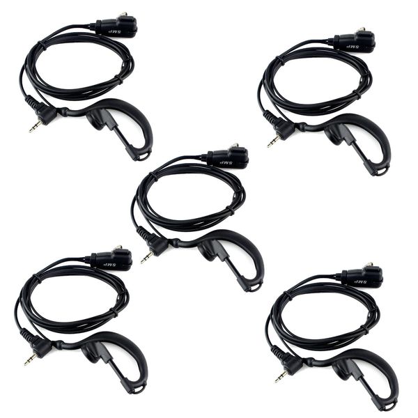 5X 1-Pin 2.5mm Jack Hörmuschel Headsets PTT MIC für Walkie Talkie Motorola SMP218