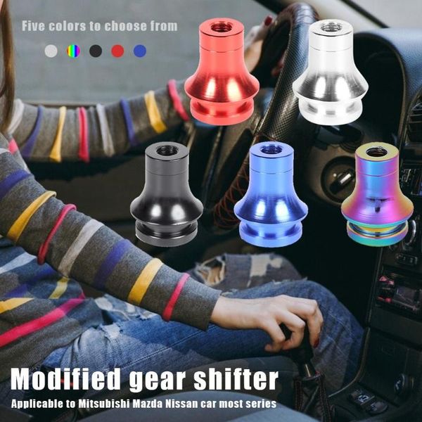 

m10x1.25 car gear shift knob boot retainer shifter lever adapter universal aluminum alloy 5 colors choose car accessories