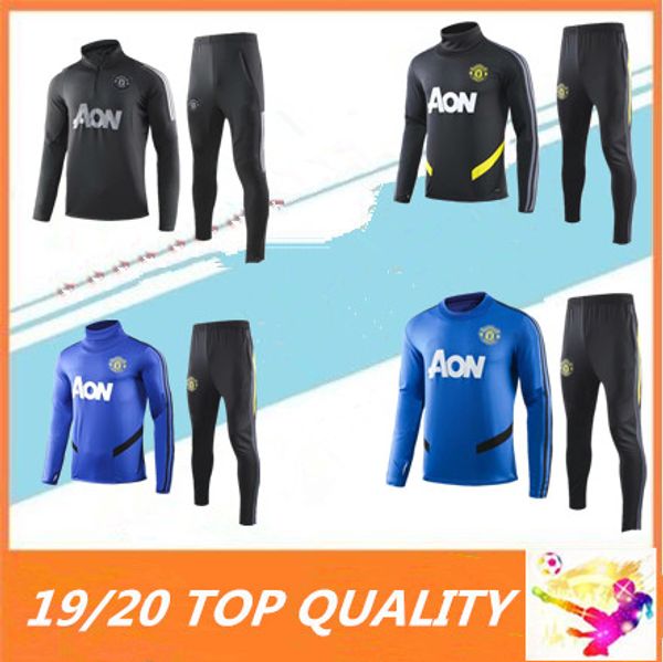 

2019 2020 manche ter occer track uit urvetement 19 20 ve te maillot de football utd chandal united weater training uit, Black;red