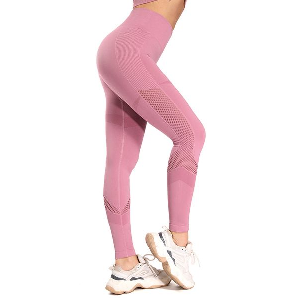

vital seamless sports leggings women pink elastc workout gym legging high waist fitness yoga pants bubooty active leggings, White;red