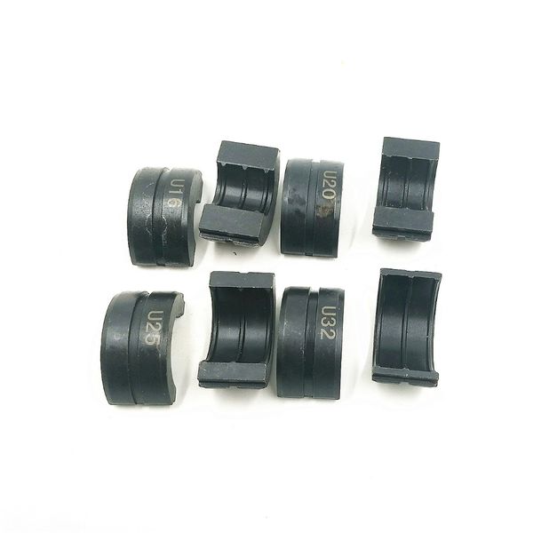 

4pcs u mould 16, 20, 25, 32mm pipe crimping tool jaws cw-1632 hydraulic pressure pipe clamp mould