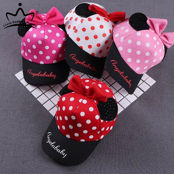 

cute dot мультфильм большой лук младенца cap hat дети хлопок бейсболка весна лето девушки visor вс hat rgxgp, Yellow