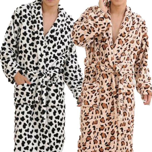 

new fashion women men comfort long robe soft bathrobe towelling bath robe dressing gown night wear, Black;brown
