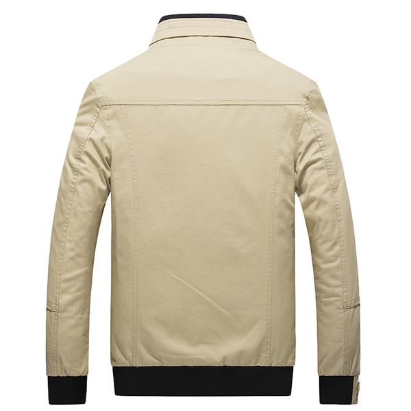 

men winter warm jacket overcoat outwear slim long trench zipper coat a20, Tan;black