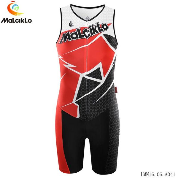 

malciklo sleeveless triathlon cycling jersey maillot ropa ciclismo hombre men summer mtb racing bicycle clothing suit, Black;blue