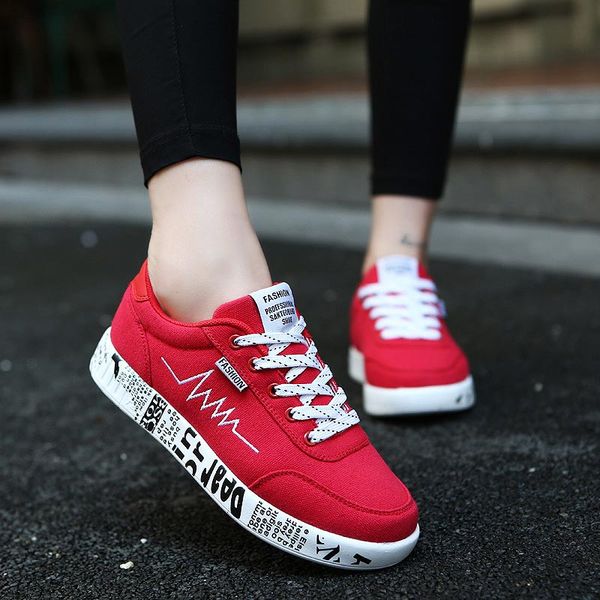

summer tennis for woman sports shoes sport sneakers woman running shoes workout canvas gym ladies red trainers gym b-381