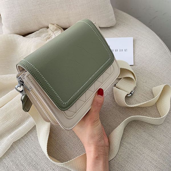 

contrast color grid small flap bags for women 2019 summer travel shoulder messenger bag ladies phone purses and handbags new