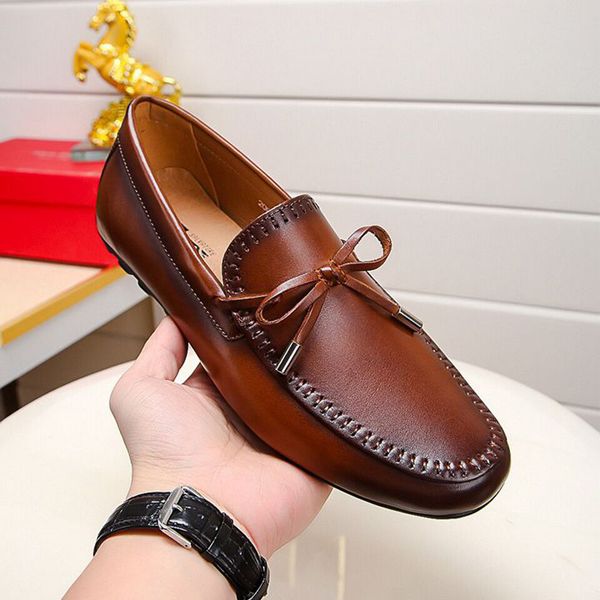 

high end business gentleman shoes sheepskin genuine leather men loafers shoes size 38-45, Black
