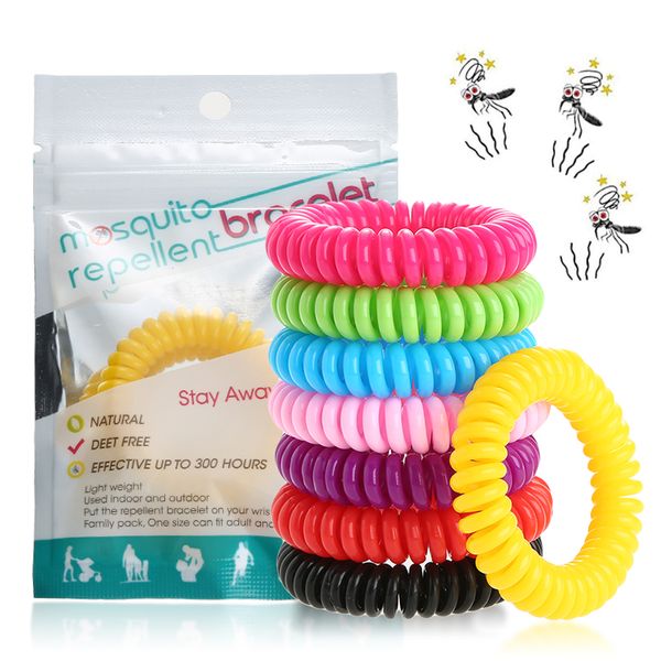 

wholesale outdoor anti mosquito but pest repellent bracelet insect protection wristbands for kids pure natural mixed colors