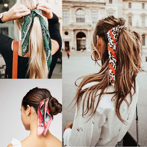 Market Band Multi Function Bow Hair Ropes Girls Hair Ties Ponytail