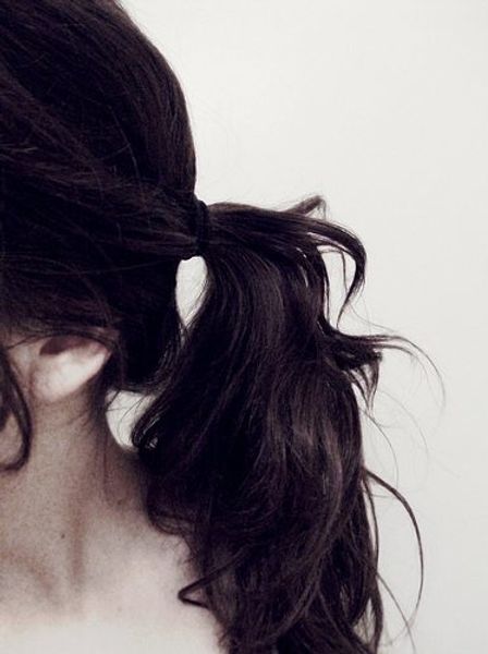 

simple wavy ponytail hairstyle wraps clip in brazilian virgin hair pony tail human hair ponytail 120g, Black