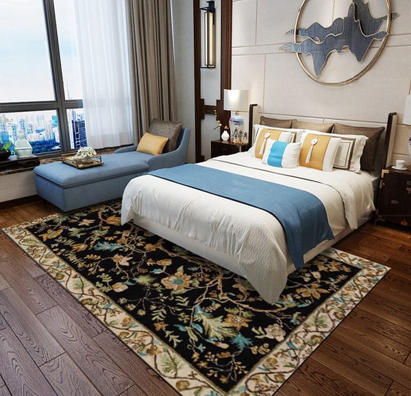 

vintage european pastoral printed carpets rugs for bedroom living room tatami decorative 10 kinds sizes dropshipping demissir