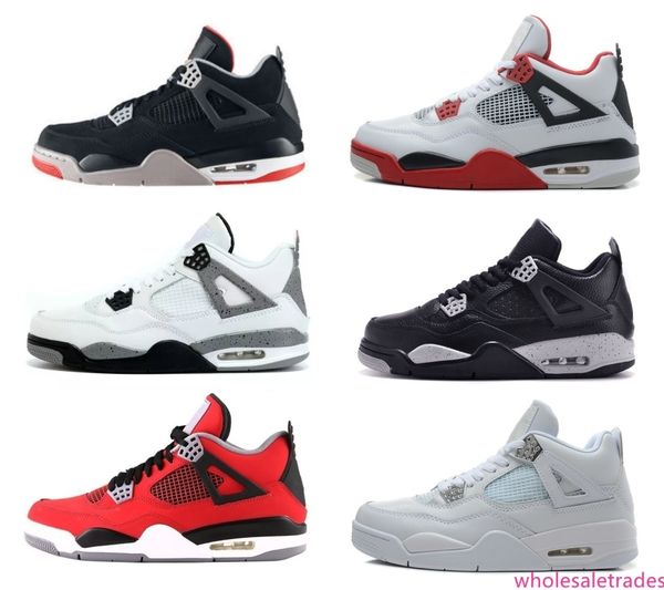 

4 разводят огонь красные баскетбольные туфли чистые деньги автоспорт орео белый цемент военный синий черный кот гром мужчины женщины кроссов