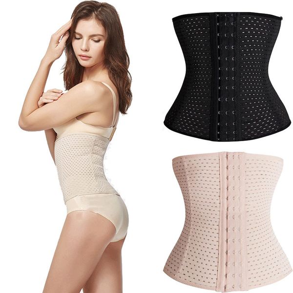 

new fashion women fitness waist trimmer women postpartum corset belt firm slimming belly waist trainer girdles body shapers, Black;white