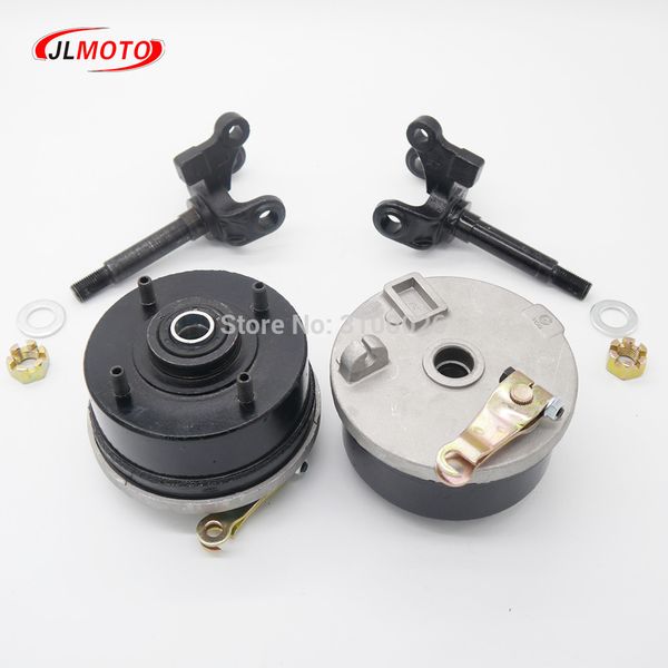 

1pair/2pcs steering strut knuckle spindle with drum brake wheel hub fit for atv 110cc 150cc 200cc 250cc go kart buggy bike parts