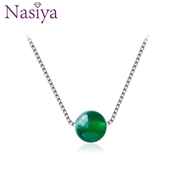 

925 sterling silver necklace pendant red green chalcedony necklace pendant wedding jewelry party valentine's day women's jewelry