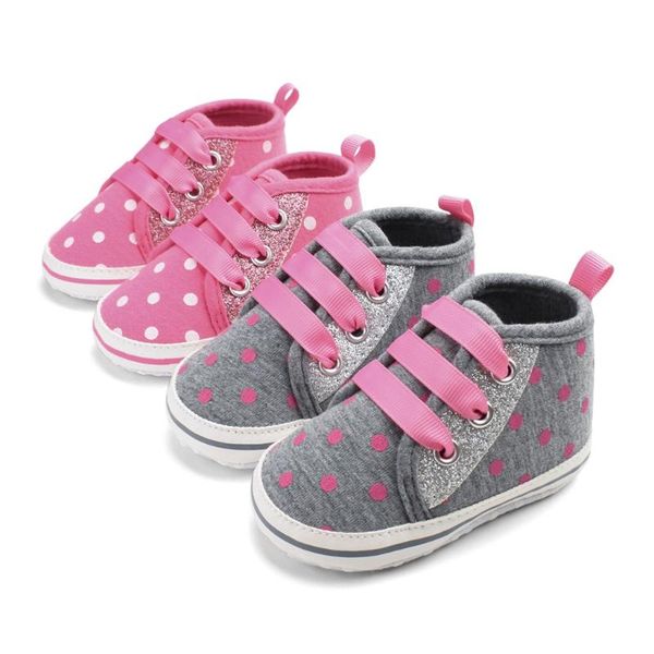 

2019 toddler baby girl boy baby shoes first walkers spring fashion casual sequins breathable straps spotted toddler shoes
