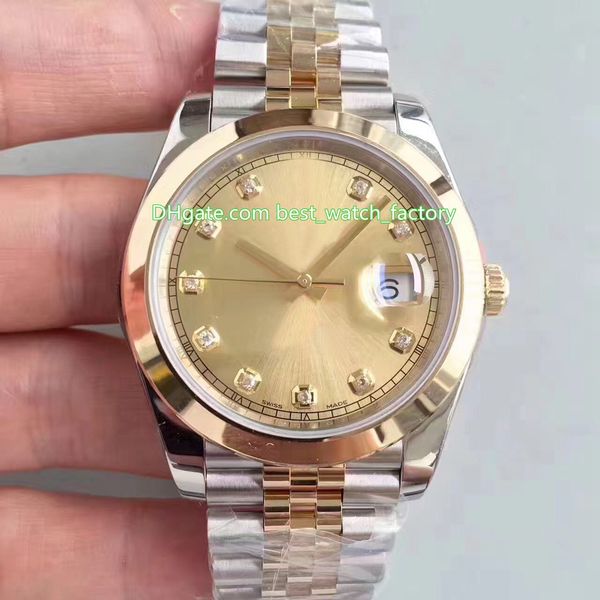 

9 Стиль Лучшее качество EW Maker V2 41mm президент 116300 Datejust 18k Gold Steel Swiss CAL.3255 Движение Автоматический Мужские часы Часы