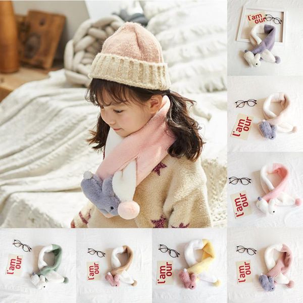 

winter patchwork fashion scarf outdoor children's warm scarf 2019 spring autumn new simplicity fashion, Blue;gray