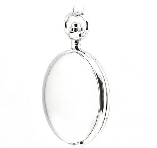 

10pcs/lot dhl fashion round silver face arabic numbers analog men hand wind mechanical pocket watch, Slivery;golden